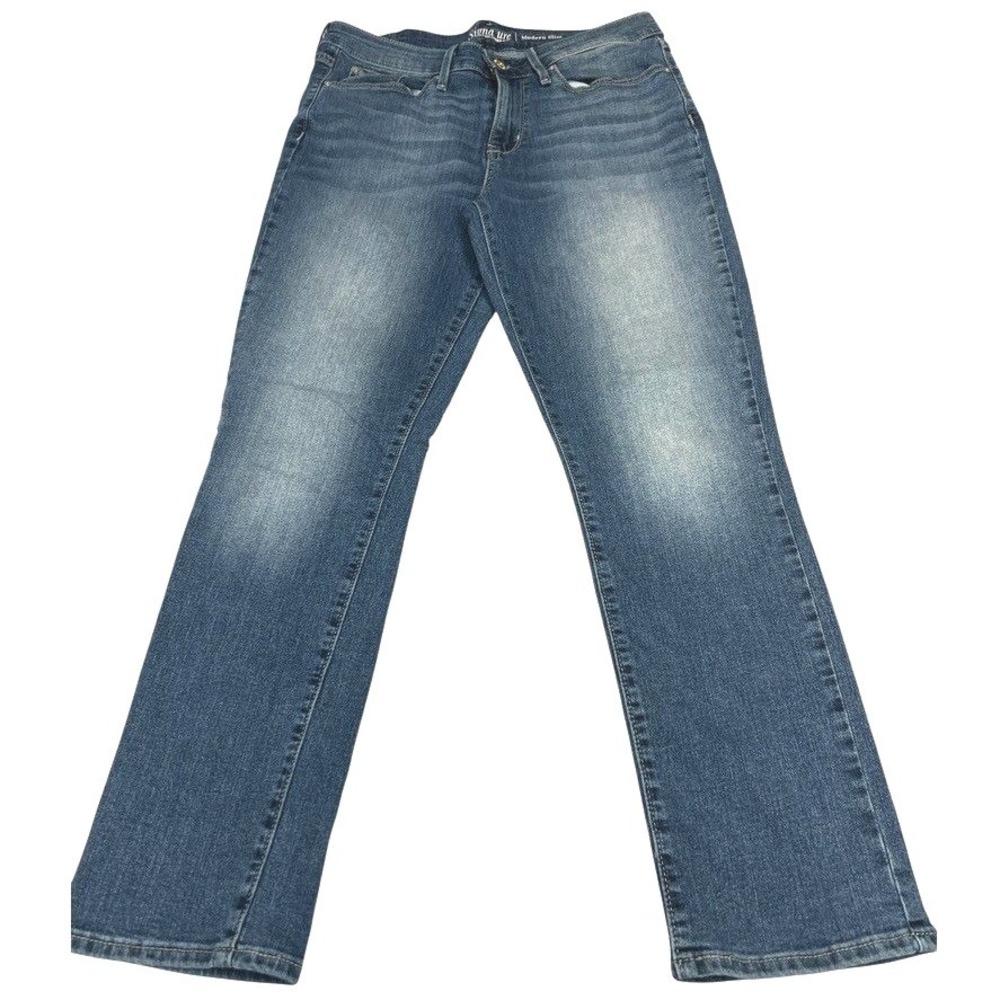 Levi Strauss Signature Modern Slim Jeans Womens 10S 30x30 Blue Stretch